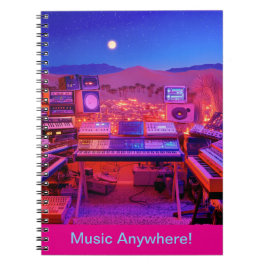 Caderno Espiral Desert Music Studio