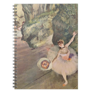 Caderno Espiral Desgaseificaram o dançarino com um buquê do