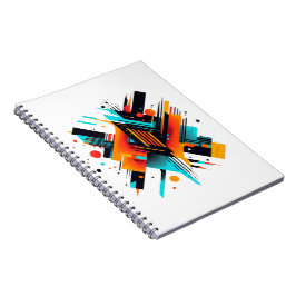 Caderno Espiral Design abstrato