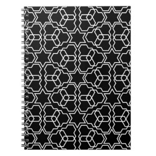 Caderno Espiral Design Árabe - Padrão Geométrico Islâmico