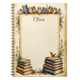 Caderno Espiral Design Caprichoso Personalizável em