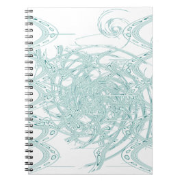 Caderno Espiral Design claro verde branco