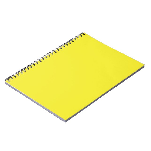 Caderno Espiral Design com fundo amarelo e borda preta (Left Side)