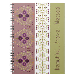 Caderno Espiral Design com púrpura