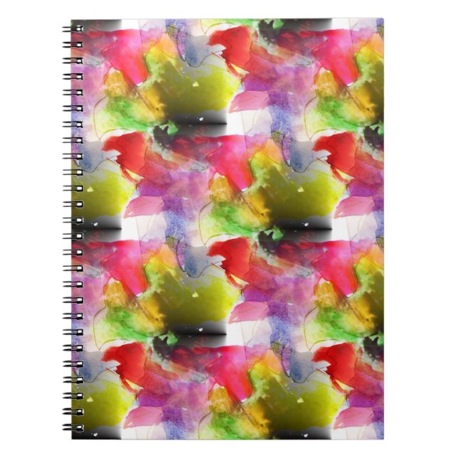 Caderno Espiral Design, cor de água amarela (Frente)