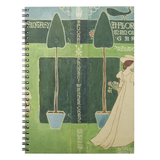 Caderno Espiral Design da jaqueta de livro para 'uma fantasia (Frente)