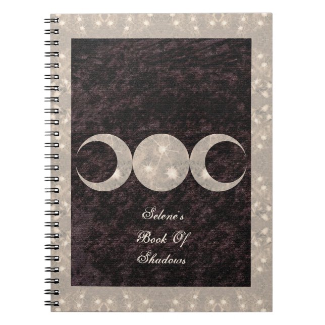 Caderno Espiral Design da Lua Prim do Shadows BOS Grimoire (Frente)