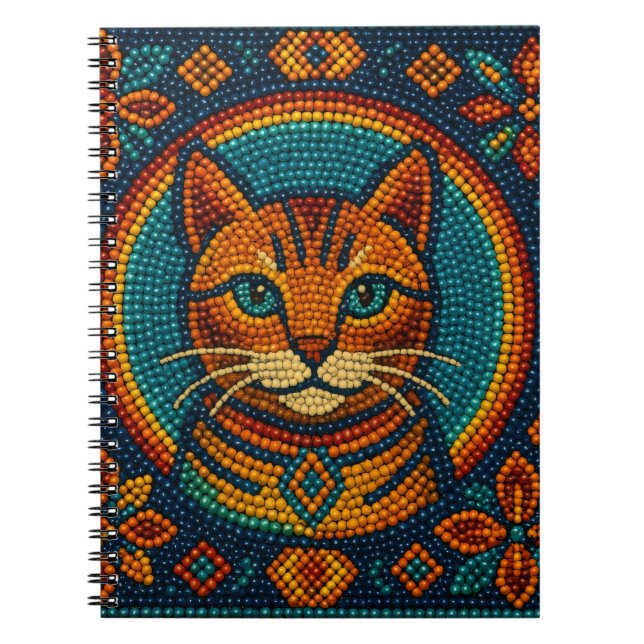 Caderno Espiral Design da tampa do gatinho (Frente)