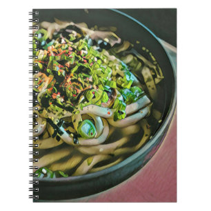 Caderno Espiral Design de amante de macarrão