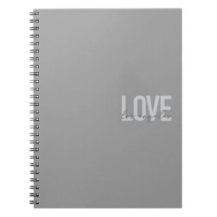 Caderno Espiral design de Amor de Los Angeles moderno, simples e u