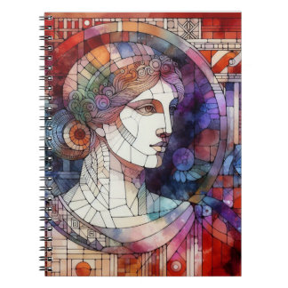 Caderno Espiral Design de Aquarela