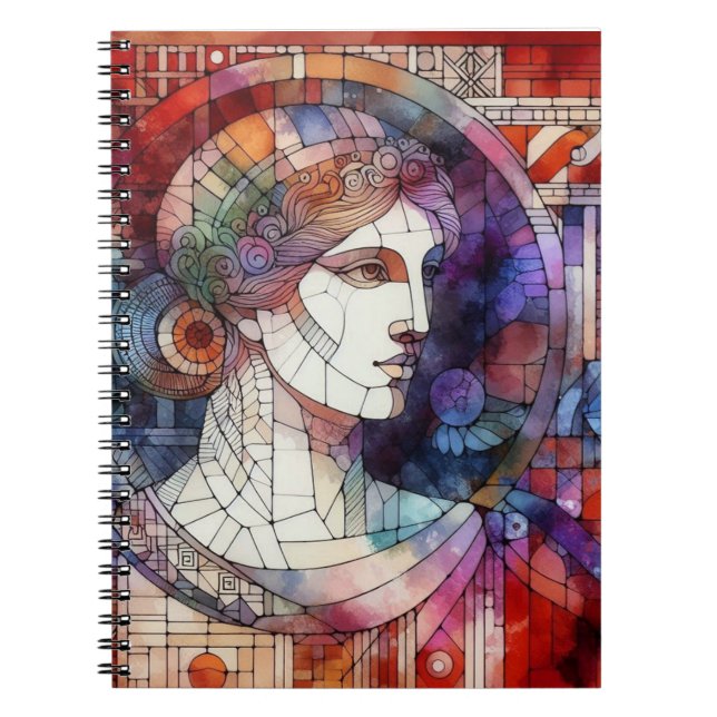 Caderno Espiral Design de Aquarela (Frente)