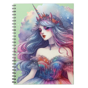 Caderno Espiral Design de Aquarela