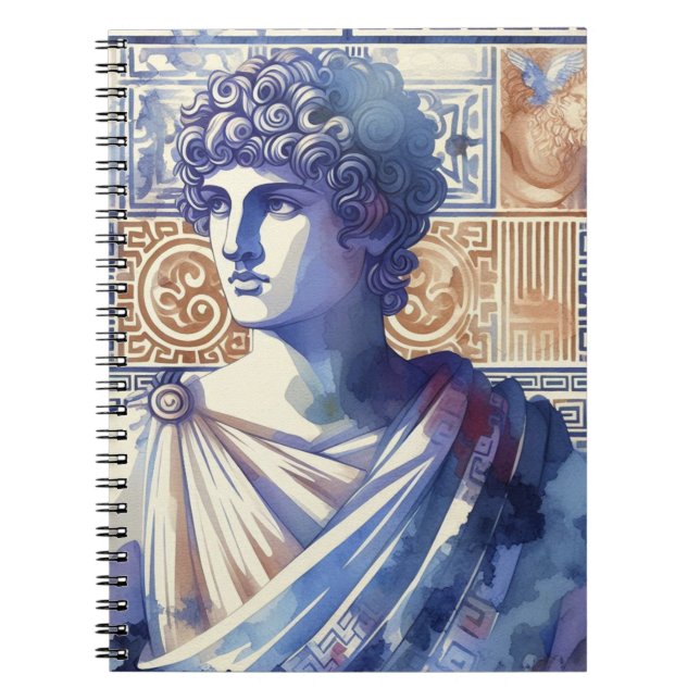 Caderno Espiral Design de Aquarela (Frente)