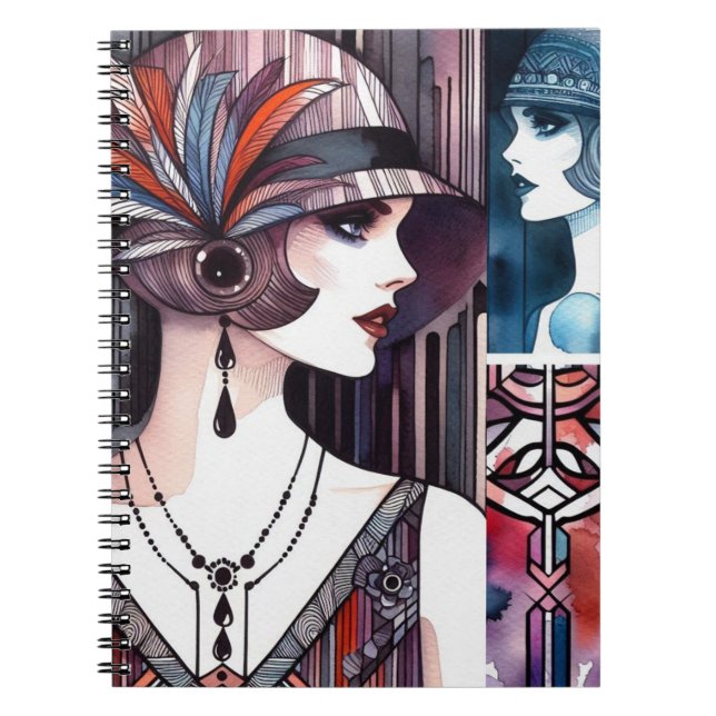 Caderno Espiral Design de Aquarela (Frente)