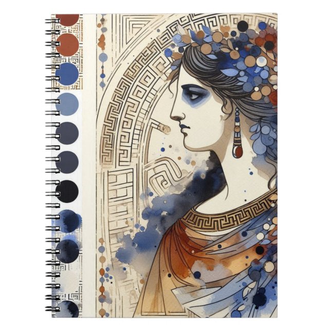 Caderno Espiral Design de Aquarela (Frente)