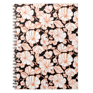 Caderno Espiral design de arte floral