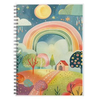 Caderno Espiral Design de Arte para Berçário