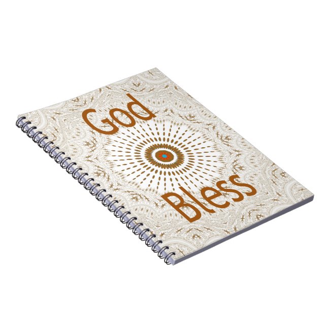 Caderno Espiral Design de arte tradicional africana (Lado Direito)