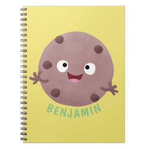 Caderno Espiral Design de biscoito de chocolate inteligente