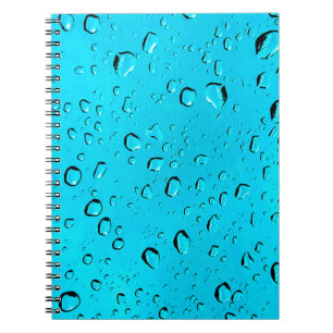 Caderno Espiral Design de bolhas azuis para o notebook Spiral Phot