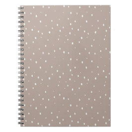 Caderno Espiral Design de Bolinhas minimalista em tons silenciosos