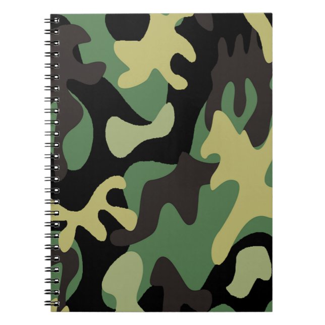 Caderno Espiral design de camo (Frente)