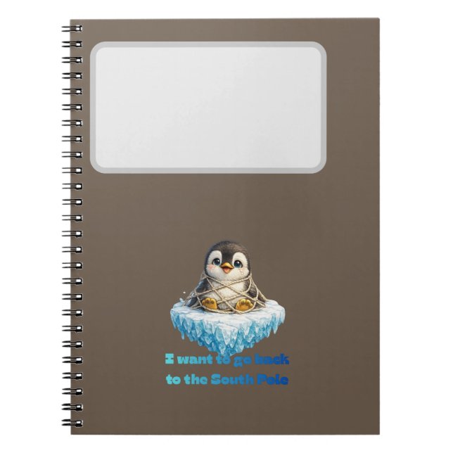 Caderno Espiral Design de Conservação da Mudança Climática de Ping (Frente)