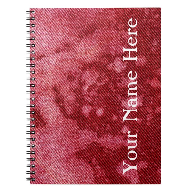 Caderno Espiral Design de Denim Lavado #10 @ Emporio Moffa (Frente)