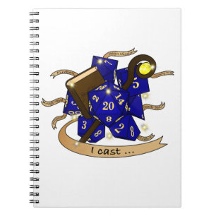 Caderno Espiral Design de Dice do Assistente