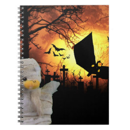 Caderno Espiral Design de diversão para o Halloween