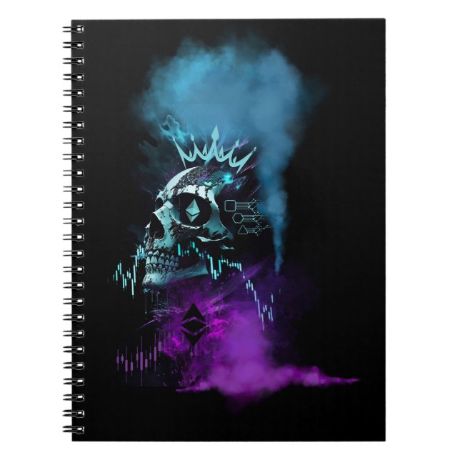 Caderno Espiral Design de Fantasia | Criptomoeda | Ethereum (Frente)