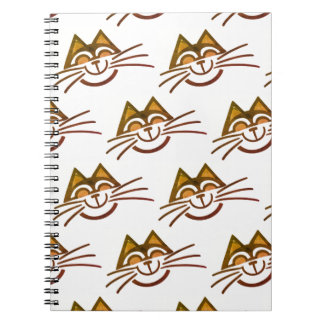 Caderno Espiral Design de gato minimalista