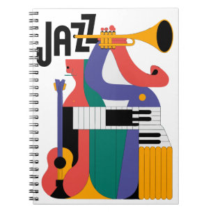 Caderno Espiral design de instrumentos musicais