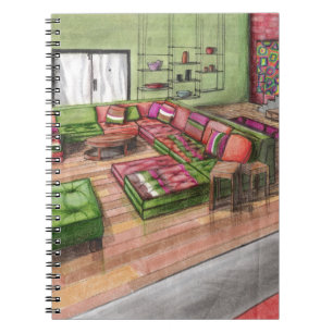 Caderno Espiral Design de interiores