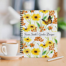 Design de Jardim Floral em Aquarela