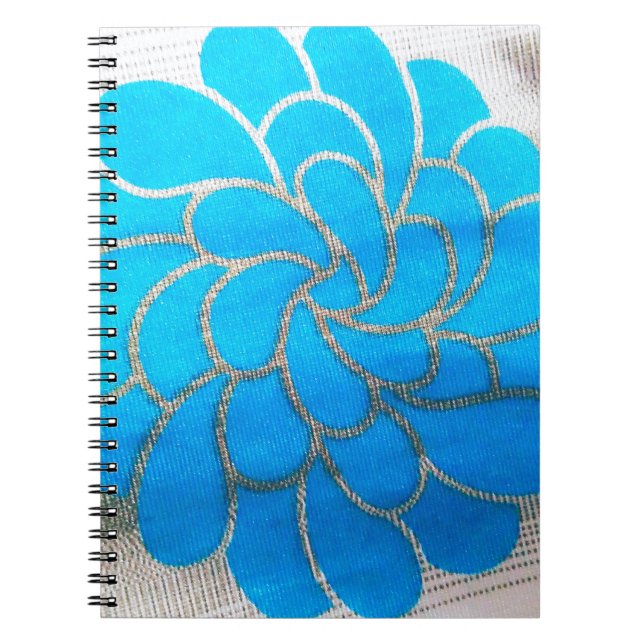 Caderno Espiral Design de Lua Azul (Frente)