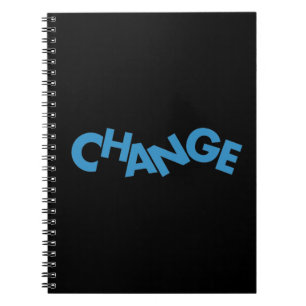 Caderno Espiral Design de mudança gráfica moderna, criativa e di