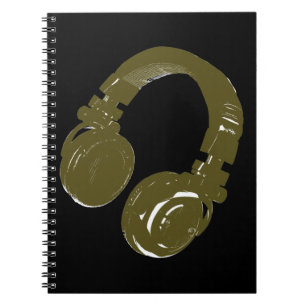 Caderno Espiral Design de música DJ