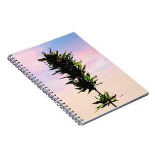 Caderno Espiral design de notebook cannabis
