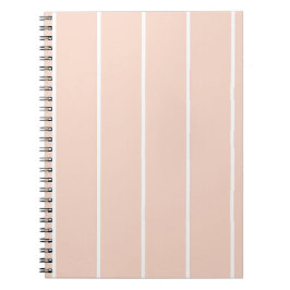 Caderno Espiral Design de padrão de listra vertical em cor suave