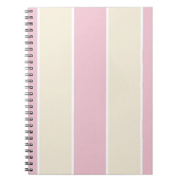 Caderno Espiral Design de padrão de listra vertical em cor suave