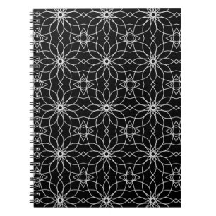Caderno Espiral Design de Padrão Geométrico de Arte Islâmica