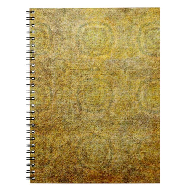Caderno Espiral Design de papel antigo. Ultrawide Grunge Seamless  (Frente)