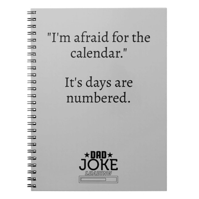 Caderno Espiral Design de Piada do Pai legal (Frente)