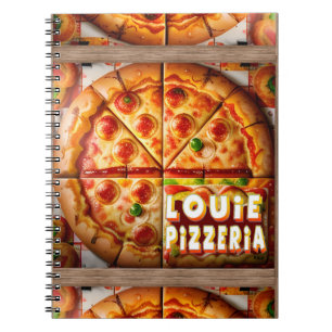 Caderno Espiral Design de Pizzaria de Pizza