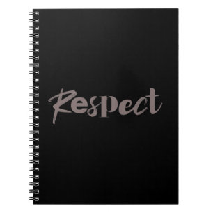 Caderno Espiral Design de respeito moderno, criativo, legal e mode