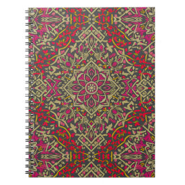 Caderno Espiral Design de Rug Oriental Tradicional