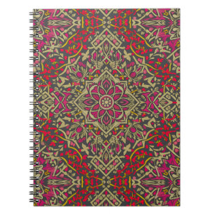 Caderno Espiral Design de Rug Oriental Tradicional