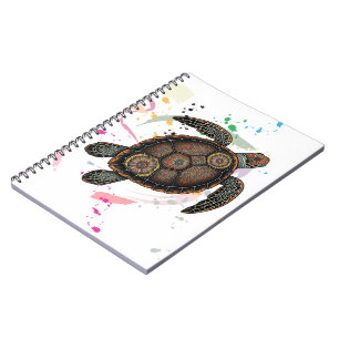 Caderno Espiral Design de tartaruga-do-mar